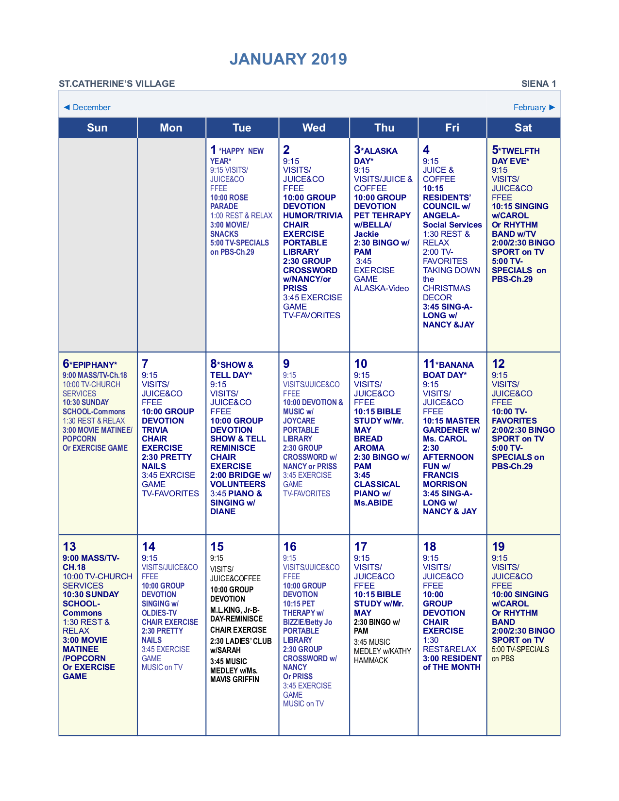 St. Catherine Village Senior Living Community Assisted Living, Nursing Home, Independent